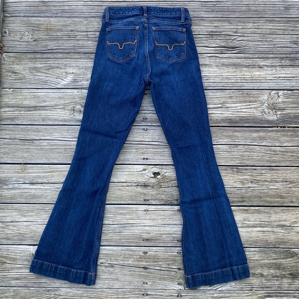 Kimes Ranch Jennifer Dark Wash Super Flare Jeans
